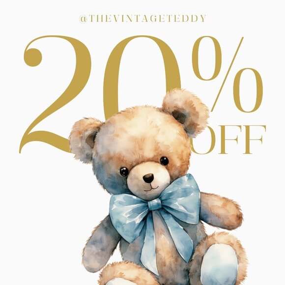 Other - 20% Off Sale at The Vintage Teddy!